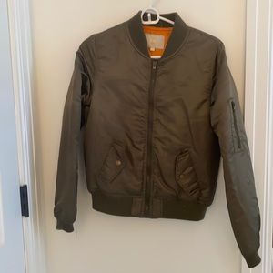 Green Bomber Jacket